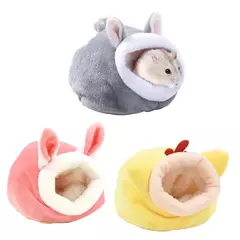 Windproof Hamster Ninho, Planador Casa, cobaias, Coelho, Ninho Plushy, Inverno - loja online