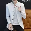 Jaqueta de negócios estilo chinês masculina, terno fino, casual, high-end, simples, elegante moda, festa, compras, cavalheiro, alta qualidade, 2022