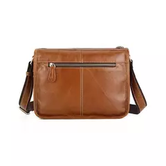 Bolsa masculina tiracolo de couro de vaca, bolsa de ombro casual masculina, pequena e simples, nova - Wolf Magazine