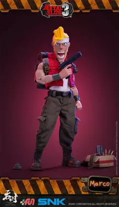 Figura de ação Mecha TUNSHI Studio-Metal Slug 3, modelo SNK original, Marco Tarma, soldado rebelde, 1:12, Em Stock