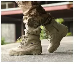 Táticas-Botas de Treino de Combate para Homens, Sapatos Masculinos Atualizados, Ao Ar Livre, Camping, Anti-desgaste, Resposta Rápida, Pesca, Caça, Tênis, Caminhada - loja online