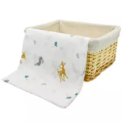 Swaddle de musselina macia para bebé, cobertores infantis, envoltório recém-nascido, estilo Ins, 100% algodão, 120x110cm, 1pc na internet