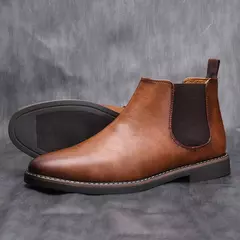 40 ~ 46 Homens Chelsea Botas Marca Retro Confortável 2023 Moda Masculina Botas # KD5241 na internet