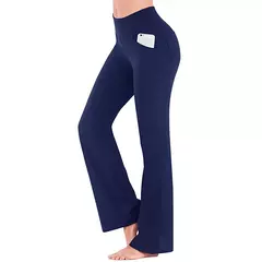 Ogilvy Mather-Calça de perna feminina, Palazzo Largo Assassino, Cintura alta, OL Ladies Calças longas de carreira, Sólido, Elegante, Feminina - Wolf Magazine