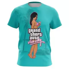 Camisetas de manga curta superdimensionadas para homens e mulheres, Game GTA Tops, T-shirt impresso 3D, Grand Theft Auto Vice City, roupas infantis, moda