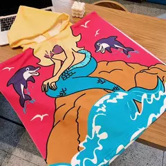 Manto com capuz para crianças, toalha de banho do bebê, roupão, toalha de praia, robes infantis, acessórios do bebê - comprar online