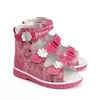Criança Ortopédica Sandálias Princepard Meninas Crianças Sapatos Corretivos com Costas Altas e Tornozelo & Arch Suporte Brilhante Pink Pairing