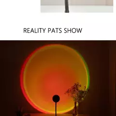 LED USB Sunset Lamp, Nightlights, Projetor, Birthday Party, Mood Lights, Quarto, Sala de estar, Fotografia de parede na internet