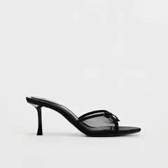 Sapato feminino de salto alto em toe aberto, sandália feminina, tamanho grande, peep conforto, salto alto, agulha bege retrô, verão 2024 - Wolf Magazine