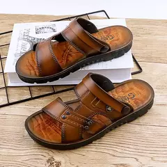 Sandálias masculinas de dupla finalidade, spray de óleo confortável, sapatos de praia de lazer, 2 em 1, verão - Wolf Magazine