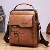 Bolsa de ombro de couro durável para homens, Crossbody Sling Bags, Travel Pack, alta qualidade, moda