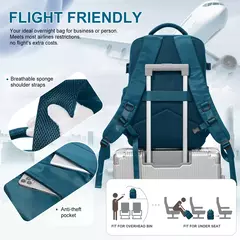 Imagem do Mochila de viagem para mulheres, Mochila para laptop TSA, voo aprovado, mochila casual para semana