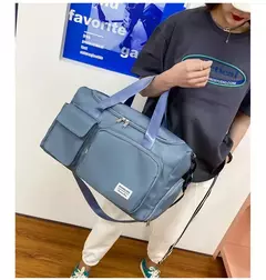 Weekender Overnight Duffle Bags com compartimento de sapato para mulheres, Carry On Travel Bag, Saco de ginástica de grande capacidade - Wolf Magazine