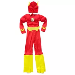 Halloween conjunto de super-heróis flash músculo fantasia vestido unisex fantasia carnaval festa cosplay trajes fantasia vestido chapelaria máscara conjuntos na internet