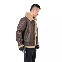 Imagem do Jogo Cosplay Trajes Masculinos, Jaqueta de Couro Falso, Biohazard, Residente, Remake, Leon, Scott, Fãs, Troca de Papéis