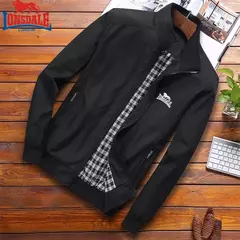 Imagem do LONSDALE-Jaqueta Bomb bordada slim fit masculina, Gola de Beisebol, Alta Qualidade, Moda Casual, Primavera e Outono, M-6XL