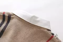 Suéter de malha de manga comprida infantil, pulôver bebê menino, camisa infantil, quente, roupas da moda, outono, inverno na internet
