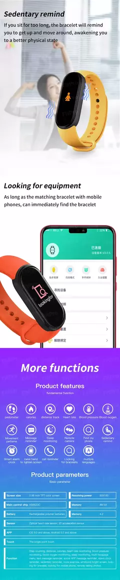 Imagem do Relógio inteligente digital para homens e mulheres, bluetooth, rastreador de fitness, esporte, freqüência cardíaca, pressão arterial, android, ios, novo