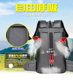 Imagem do Mochila de viagem impermeável de nylon para homens, mochila de viagem casual ao ar livre, senhoras caminhadas camping montanhismo, sacos esportivos para jovens, novo