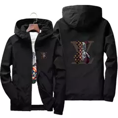 Jaqueta esportiva com capuz de montanhismo masculina, jaqueta estampada casual elegante, marca de luxo, top de alta qualidade, nova, 2024 - comprar online