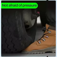 Botas de segurança impermeáveis para homens, Botas de trabalho em aço indestrutível, Anti-Smash, Resistente a facadas, Sapatos de motociclista - loja online