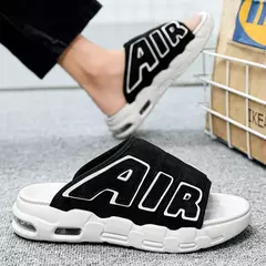 Chinelos esportivos antiderrapantes masculinos, chinelos com design de almofada de ar, escorregador macio, verão, novo - Wolf Magazine