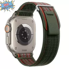 Pulseira de Nylon para Apple Watch, Pulseira Respirável, Ultra 2, 49mm, Série 9, 8, 7, 45mm, 41mm, Esportes para iWatch 6, 5, 4, 3, SE, 44 milímetros, 40 milímetros, 42 milímetros na internet