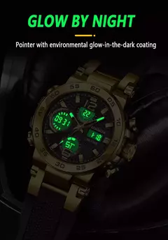 LIGE-Relógio de pulso impermeável LCD Dual Display masculino, relógios esportivos, despertador, militar, quartzo, novo, 50m na internet