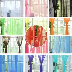 Romântico Quarto Gaze Cortina, Sala, Home Decor, Janela Sheer, Voile Cortinas, Janelas Tulle, Cortinas de porta na internet