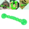 Brinquedo interativo para treinamento de cães de estimação, bastão molar engraçado, borracha forte, durável, brinquedo limpo, tamanho longo, brinquedo de mastigar para meduim grande