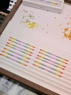 Imagem do Nova moda de alta qualidade princesa corte pedras preciosas soltas gradiente arco-íris tiras corundom laboratório cultivado pedra preciosa para jóias diy