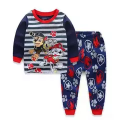 Boys Paw Patrol Pajamas Set Thin Long Sleeved Mashall Chase Rubble Patrulla Children Clothes Kids Sleepwear Spring Nightwear - comprar online