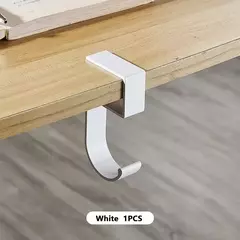 Saco pendurado lateral de escritório, Gancho de borda de mesa em forma de 5, Suportes removíveis para bolsas de escritório na internet