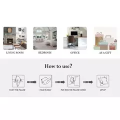 Fronha com padrão legal KPop Demon Hunters SAJA BOYS: personagens coloridos e elementos fofos, decoração de casa moderna - loja online