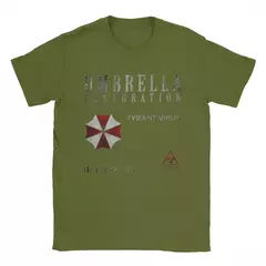 Unisex Vintage 100% algodão Tees, lembrança agradável Resident Evil, presentes de guarda-chuva para fãs, camisas para adultos, camisas para homens e mulheres - loja online