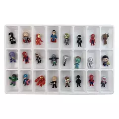 2024 marvel caixa de calendário do advento 24 pçs mini pequenos vingadores feriado anime figuras aranha homem de ferro hulk brinquedo boneca criança presente natal na internet