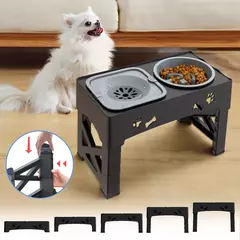 3 em 1 alimentador para animais de estimação tigelas de alimentação lenta tigelas duplas dobráveis com 5 altura ajustável adequado para animais de estimação de diferentes alturas na internet
