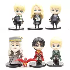 Padrões completos q posket harri potter dumbledore malfoy ron hermione snape hedwig pvc figura de vinil brinquedos boneca presente de natal brinquedo - comprar online