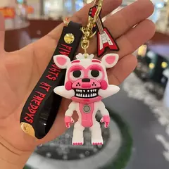 5 pçs atacado jogo dos desenhos animados figura de ação fnaf freddy's fazerbear urso boneca modelo brinquedo cinco noites freddy chaveiro para presente - Wolf Magazine