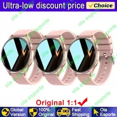Samsung-Galaxy Smartwatch para homens e mulheres, monitoramento de saúde AMOLED, relógio impermeável, assistente de voz, chamada Bluetooth, relógio inteligente, 2022