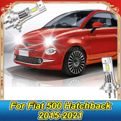 Led canbus luzes farol do carro com ventilador 50000lm lâmpada para fiat 500 hatchback 2015 2016 2017 2018 2019 2020 2021 - comprar online