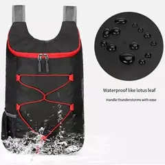 Mochila dobrável multifuncional ao ar livre, alta densidade, leve, à prova d'água, tecido de nylon, bolsa esportiva para acampamento, caminhadas, viagens na internet