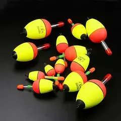 5 pçs eva luminosa pesca noite flutua luz vara espuma plástico bobber para mar rocha pesca impressionante flutuador acessórios 10-100g - loja online