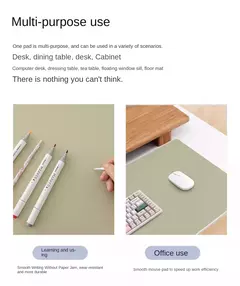 Toalha De Mesa De Couro Doméstico, Fácil De Limpar, Protetor De Mesa, Bandeja De Chá Impermeável, Mesa Grande, Teclado De Jogador E Mouse Polímero - comprar online