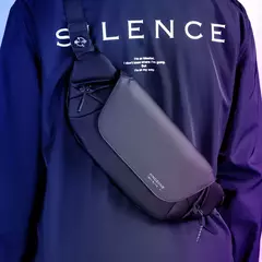 Kingons-Bolsa de ombro crossbody impermeável, bolsas simples, hip-hop, minimalista superior, bolsa de peito legal, moda
