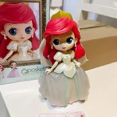Bandai anime disney princesa elsa ariel alice neve branca q posket presentes de natal ou coleção genuína figura de ação modelo brinquedos - loja online