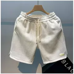 Shorts de verão folgados masculinos, casacos casuais, calças de praia grandes, remendo, novo estilo, moda - loja online