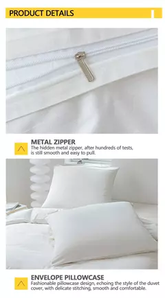 Imagem do Alta Qualidade Algodão Duvet Cover Set, 100% Tecido Real, Duplo, Rainha, Rei, Colcha, Roupa de cama, 500Tc, 2 Pcs, 3Pcs
