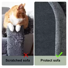 Auto-adesivo Scratch Board parede para proteção de sofá, Anti Cat Scratch, sofá Scratch Board, patas Sharpen Trimmable, DIY - loja online