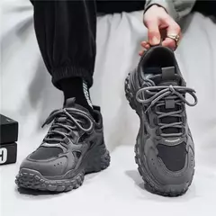 Imagem do Sapatos casuais de malha respirável masculino, antiderrapante, resistente ao desgaste, esportivos, tênis para papai, novo, 2022